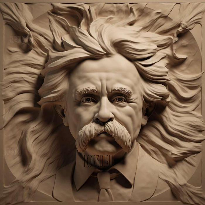 Edvard Grieg 1 stl model for CNC